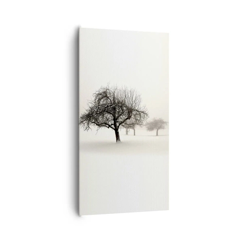 Lærredstryk - Billede på lærred - Vintersøvn - 65x120 cm