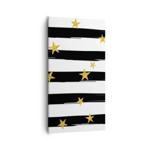 Lærredstryk - Billede på lærred - Vi blev alle født under en heldig stjerne - 55x100 cm