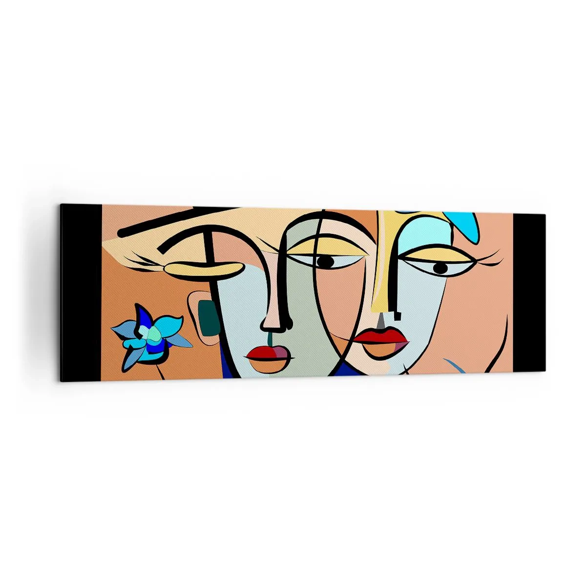 Lærredstryk - Billede på lærred - Picassos randez vous - 160x50 cm