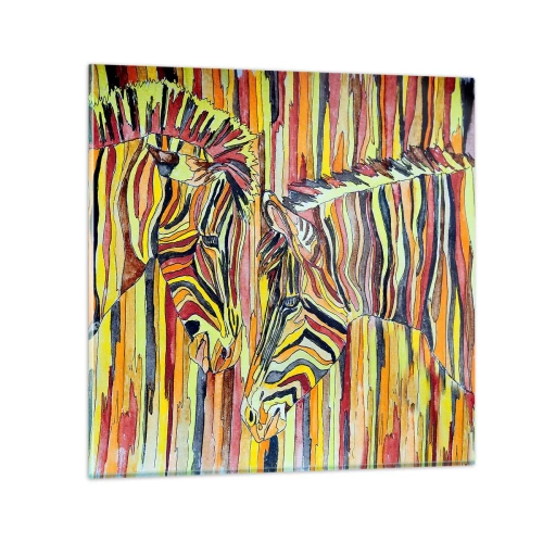 Billede på glas - Så du også... - 40x40 cm