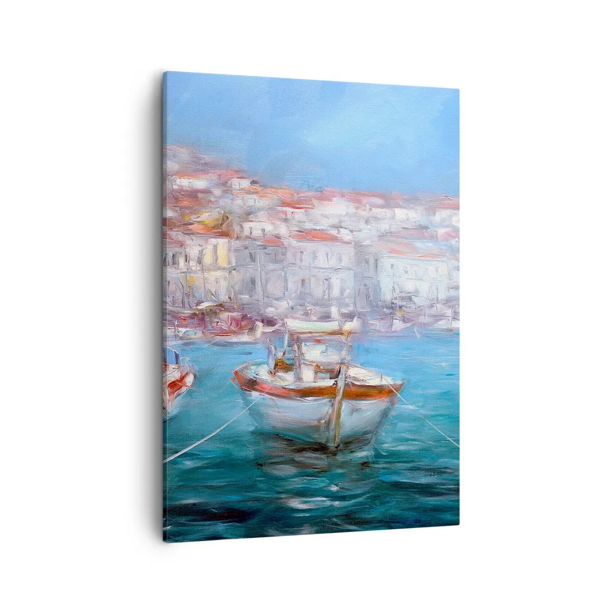 Lærredstryk - Billede på lærred - Italiensk bugt - 50x70 cm