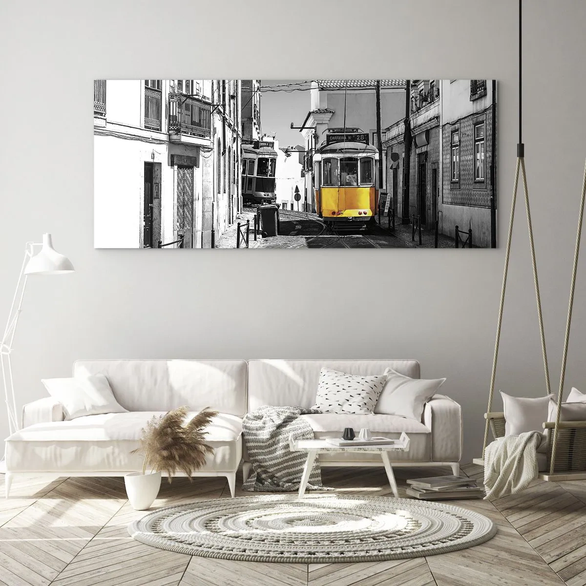 Billede på glas - Lissabons ånd - 120x50 cm