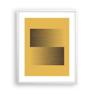 Plakat i hvid ramme - Modsætningernes kvadrat - 40x50 cm