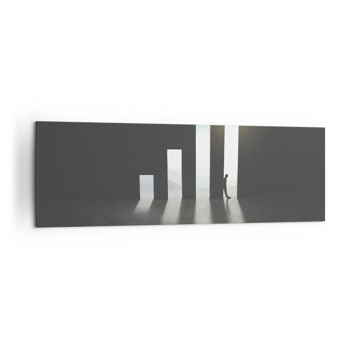 Lærredstryk - Billede på lærred - Succes - et indtryk - 160x50 cm