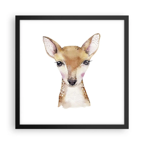 Plakat i sort ramme - Uskyldighedens natur - 40x40 cm