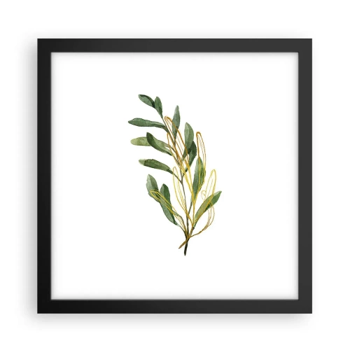 Plakat i sort ramme - Alt, hvad der er godt - 30x30 cm