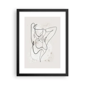 Plakat i sort ramme - Forførelsens kunst - 30x40 cm