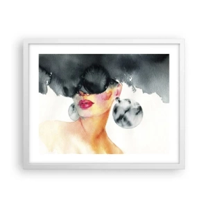 Plakat i hvid ramme - Hemmeligheden bag elegance - 50x40 cm