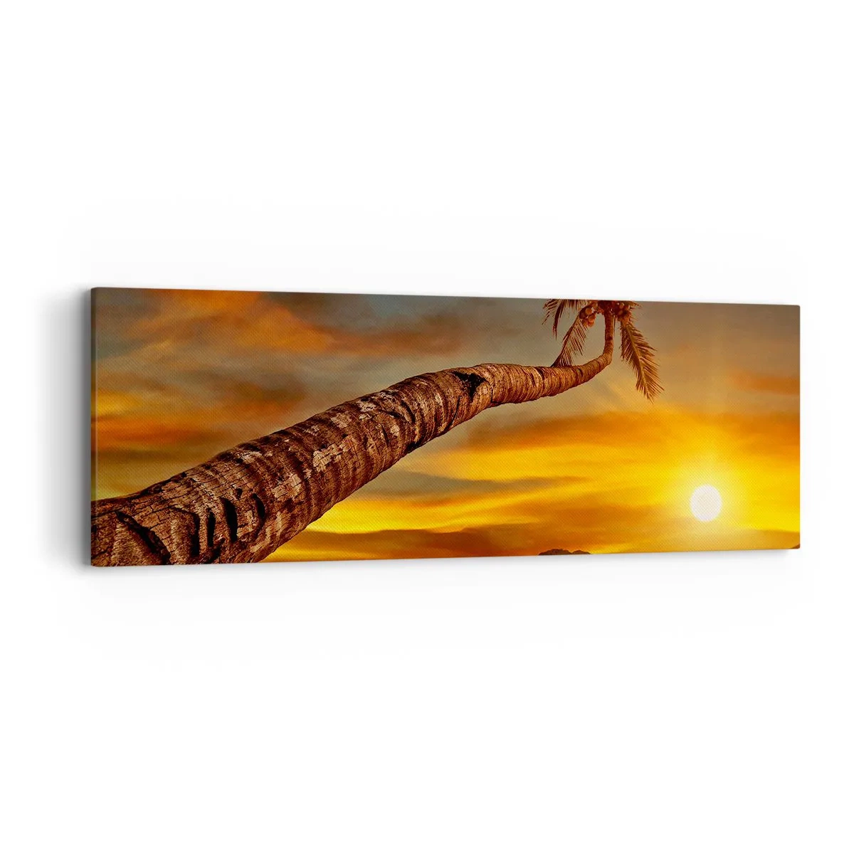 Lærredstryk - Billede på lærred - Eksotisk ferie, eventyr i Caribien - 90x30 cm