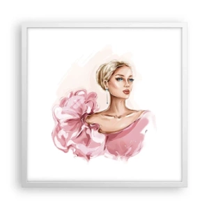 Plakat i hvid ramme - Som malet... - 50x50 cm