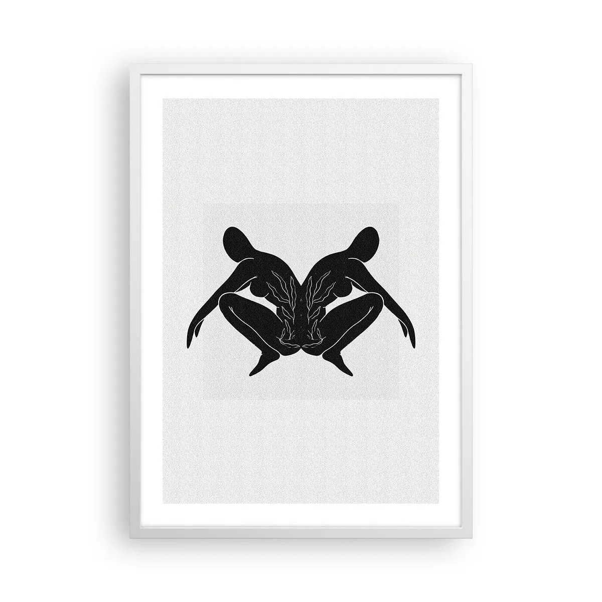 Plakat i hvid ramme - En delt sjæl - 50x70 cm