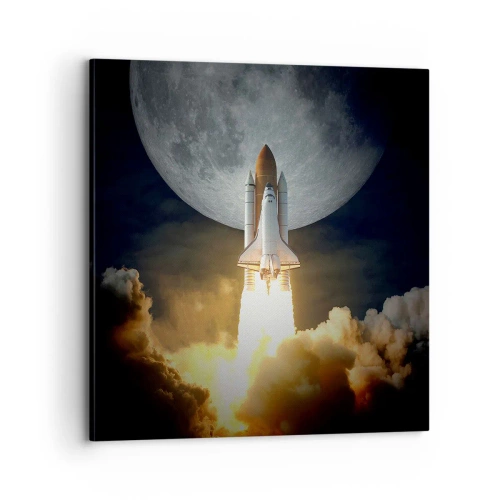 Lærredstryk - Billede på lærred - Begyndelsen på et overjordisk eventyr - 70x70 cm