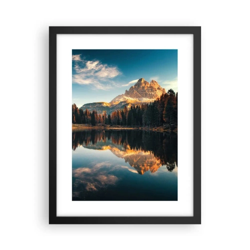 Plakat i sort ramme - Dobbelt landskab - 30x40 cm