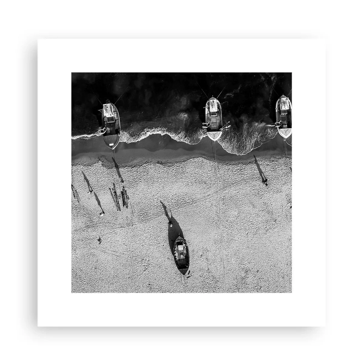 Plakat - Stadig på kysten... - 30x30 cm