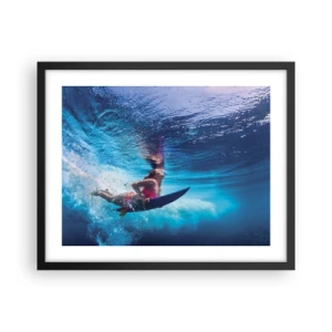 Plakat i sort ramme - Dybden af glæde - 50x40 cm