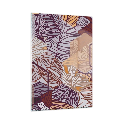 Billede på glas - Umuligt forhold mellem geometri og natur - 50x70 cm