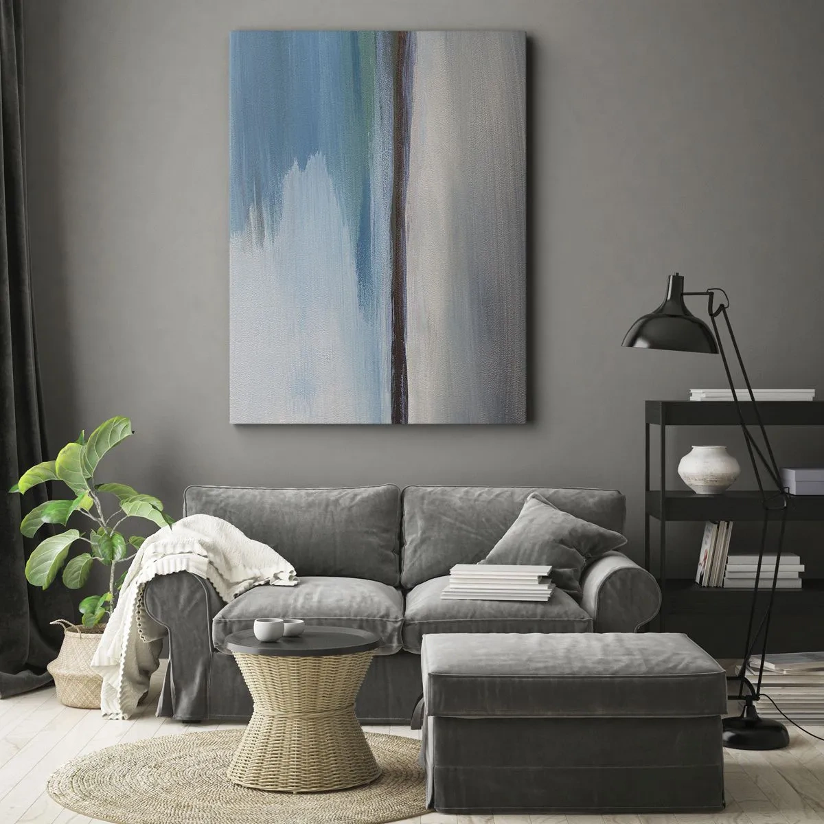 Lærredstryk - Billede på lærred - Horisontalt landskab - 50x70 cm