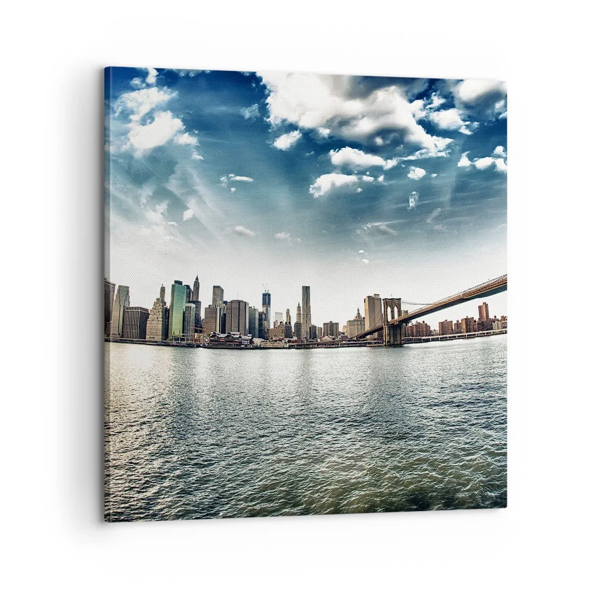 Lærredstryk - Billede på lærred - Glas ø - 60x60 cm