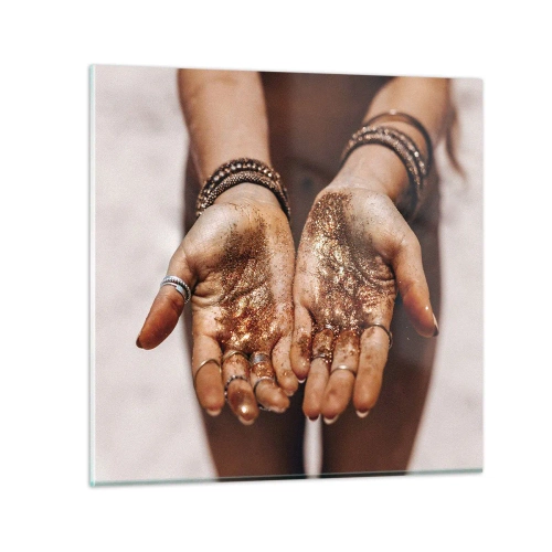 Billede på glas - En gave til dig - 40x40 cm