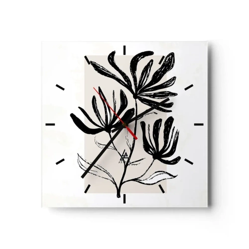 Vægur, Uret - Skitse til et herbarium - 30x30 cm