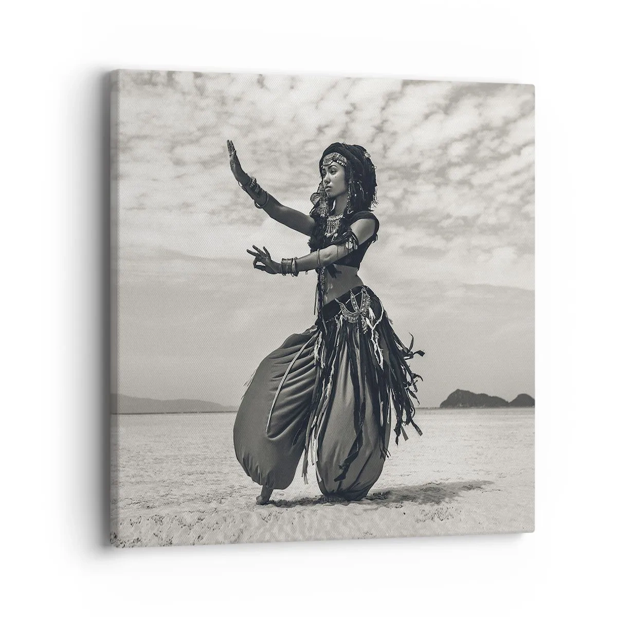 Lærredstryk - Billede på lærred - Dans på de sydlige øer - 40x40 cm