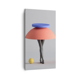 Lærredstryk - Billede på lærred - Surrealistisk komposition - 45x80 cm