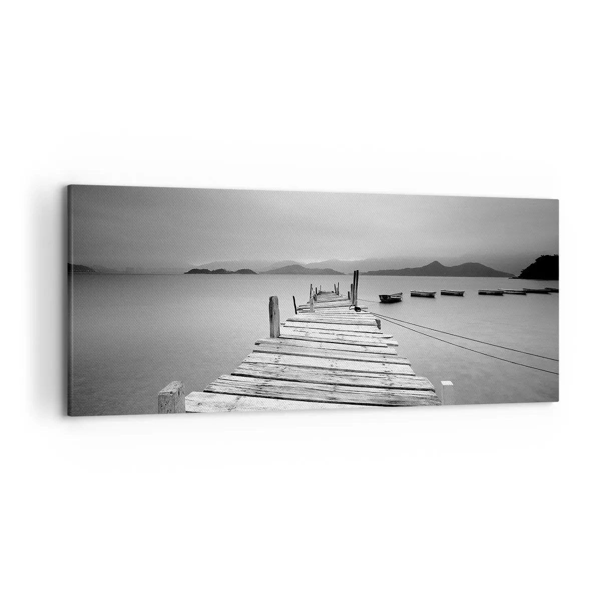 Lærredstryk - Billede på lærred - Ud over bjergene, hinsides havene - 120x50 cm