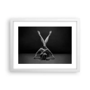 Plakat i hvid ramme - Nøgenhedens geometri - 40x30 cm