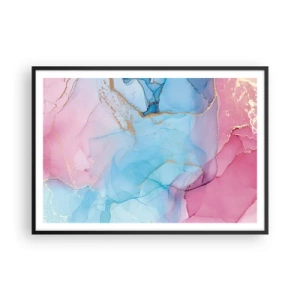 Plakat i sort ramme - Møde og gennemtrængning - 100x70 cm