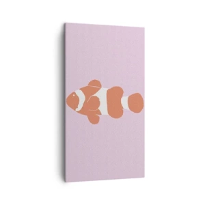 Lærredstryk - Billede på lærred - I koraller til ansigt og hale - 45x80 cm