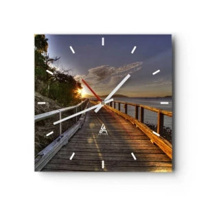 Vægur, Uret - Gå, bliv ved med at gå mod solen - 30x30 cm