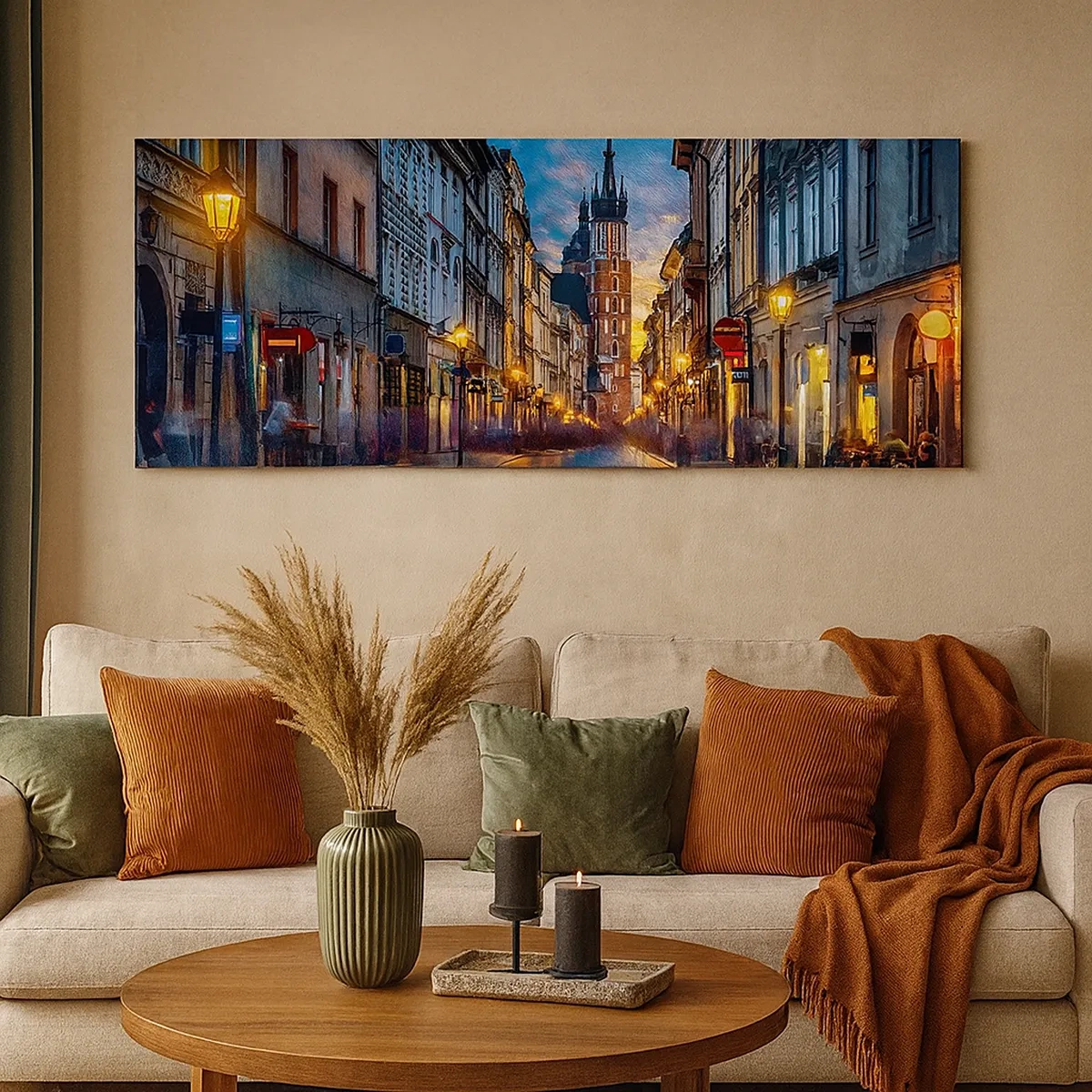 Lærredstryk - Billede på lærred - Krakows charme - 30x30 cm