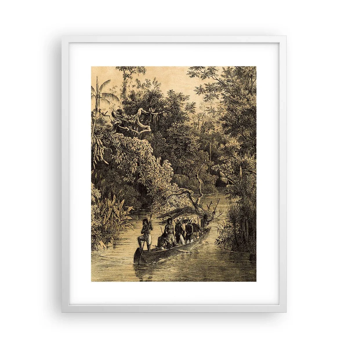 Plakat i hvid ramme - Rejsen til kilden - 40x50 cm