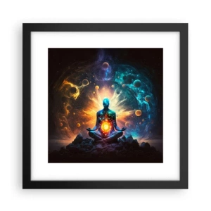 Plakat i sort ramme - Kosmisk ro - 30x30 cm