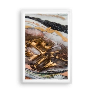 Plakat i hvid ramme - Jord element - 61x91 cm