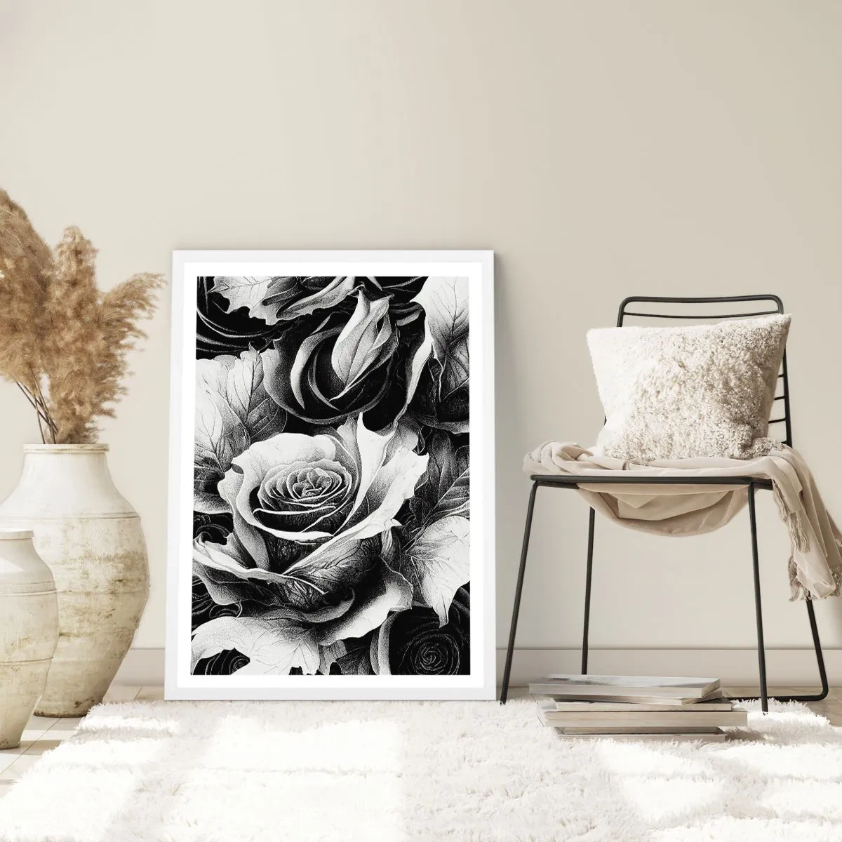 Plakat i hvid ramme - Altid dronning - 70x100 cm
