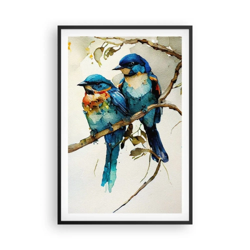 Plakat i sort ramme - Er han fornærmet? - 61x91 cm