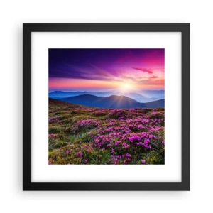 Plakat i sort ramme - Urter duftede friske bundter fra niw - 30x30 cm