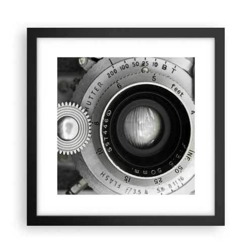 Plakat i sort ramme - Historien om Hollywood - 30x30 cm