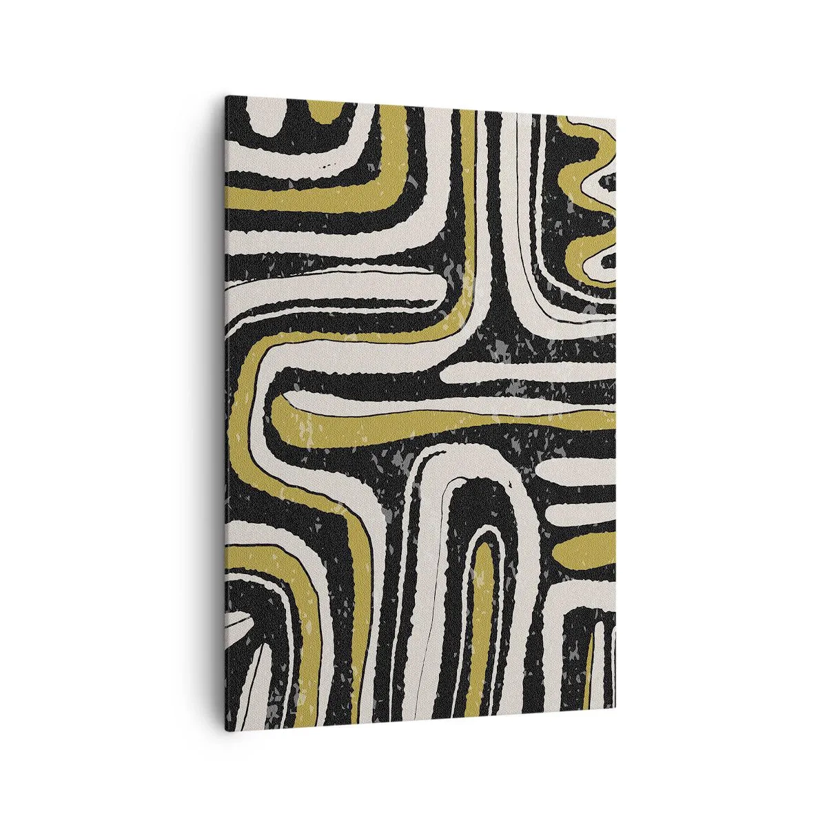 Lærredstryk - Billede på lærred - Komposition: stier og gyder - 70x100 cm