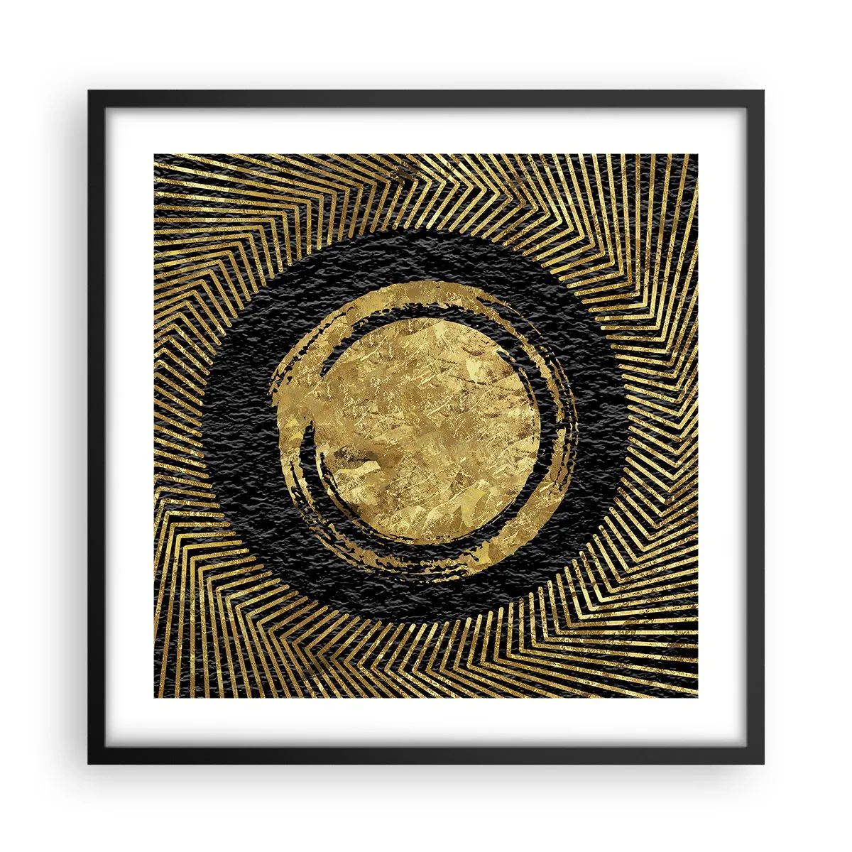 Plakat i sort ramme - Glamour-komposition - 50x50 cm