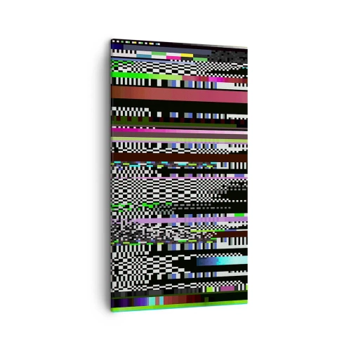 Lærredstryk - Billede på lærred - Det kontrollerede billede af virkeligheden - 45x80 cm