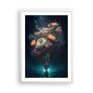 Plakat i hvid ramme - Mærkelig have - 50x70 cm