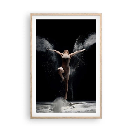 Plakat i ramme af lyst egetræ - Elfer findes - 61x91 cm