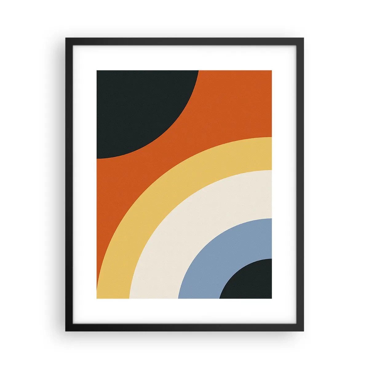 Plakat i sort ramme - Over for hinanden - 40x50 cm