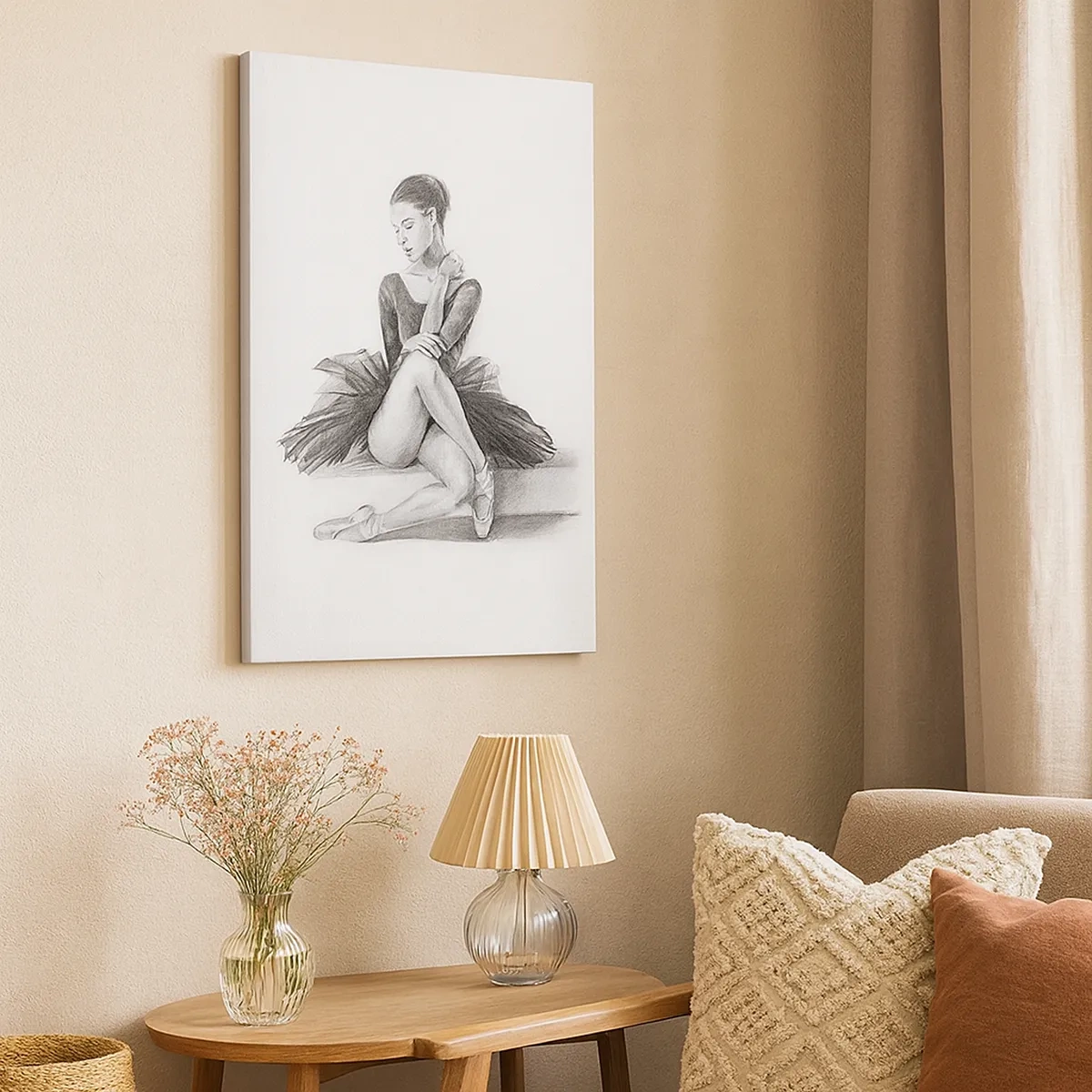 Lærredstryk - Billede på lærred - Fortryllet af dans - 50x70 cm