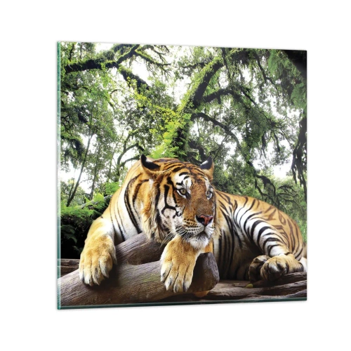 Billede på glas - Med venlig hilsen - 40x40 cm