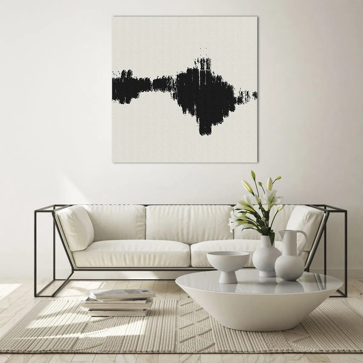 Billede på glas - Fantasiens vibrationer - 60x60 cm