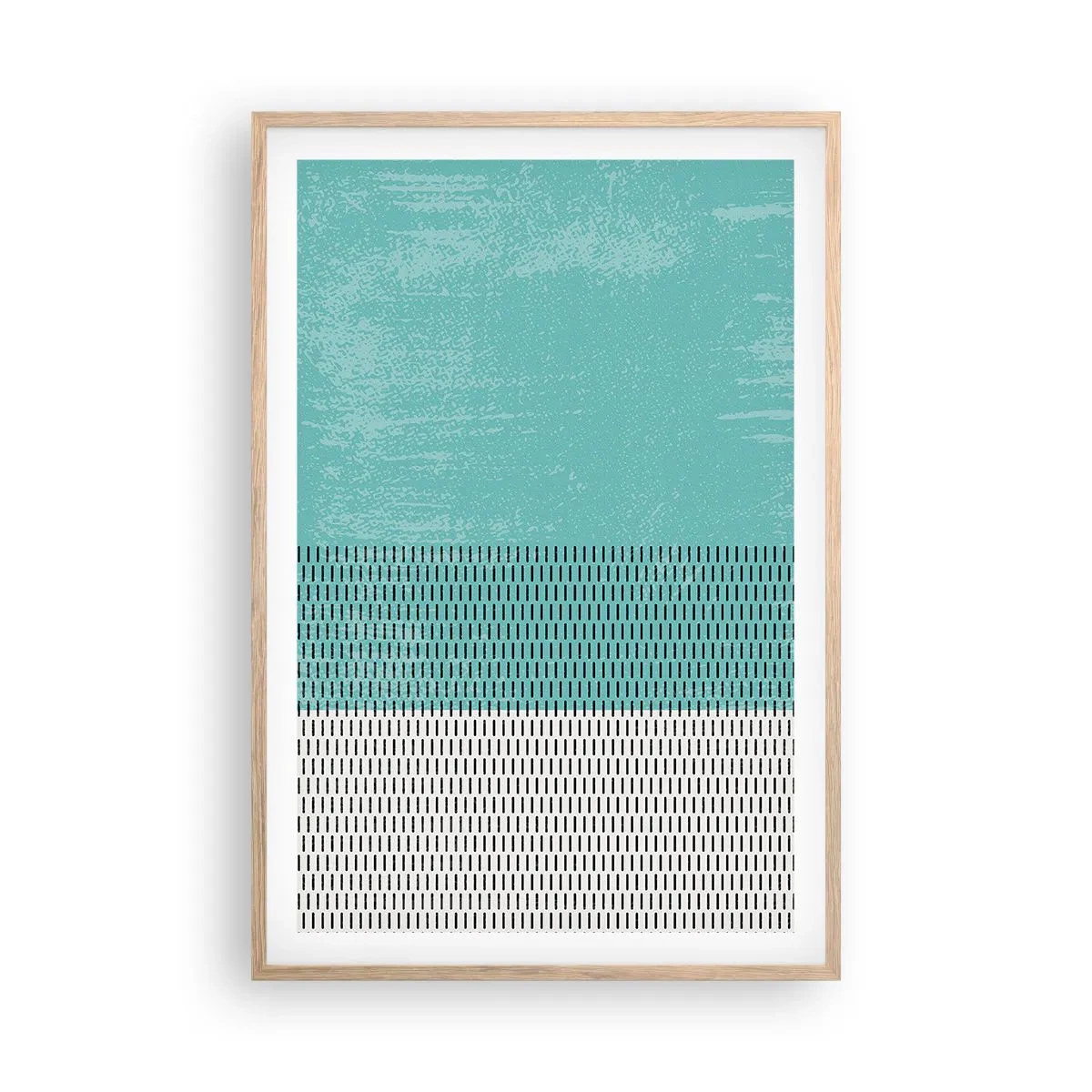 Plakat i ramme af lyst egetræ - Balanceret sammensætning - 61x91 cm