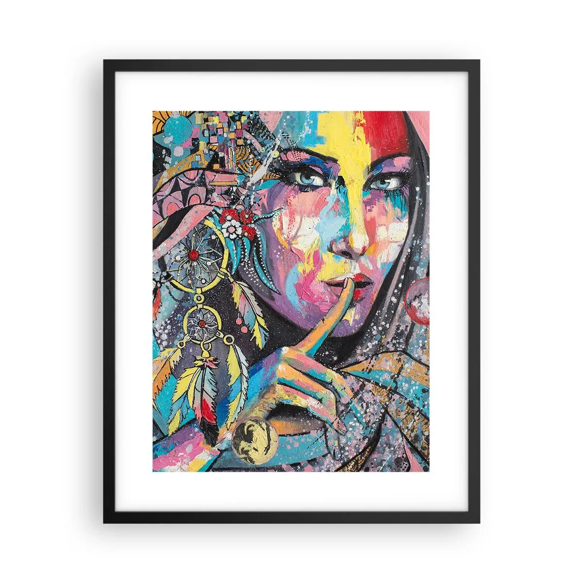 Plakat i sort ramme - Vær tavs, indtil du forstår - 40x50 cm